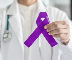 Alzheimer's awareness month ribbon