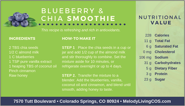 Blueberry & Chia Smoothie Recipe